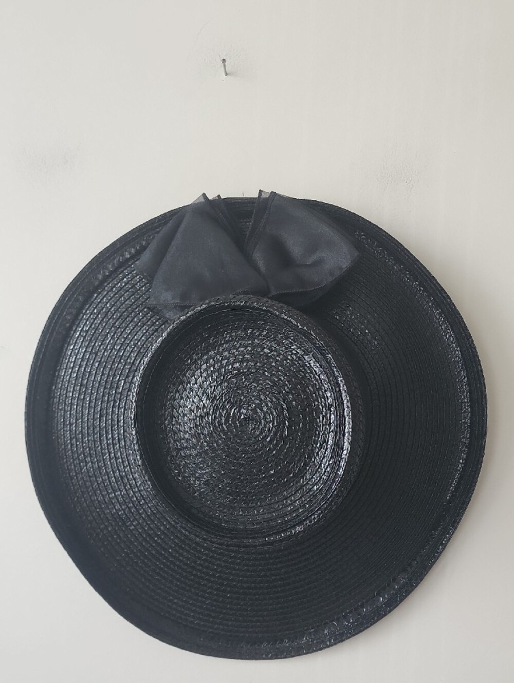 betmar Black Wide-Brim Straw Hat with Bow - Picture 10 of 16